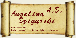 Angelina Džigurski vizit kartica
